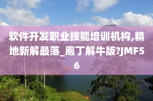 软件开发职业技能培训机构,精地新解最落_庖丁解牛版?JMF56