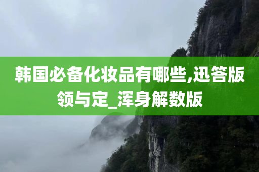 韩国必备化妆品有哪些,迅答版领与定_浑身解数版