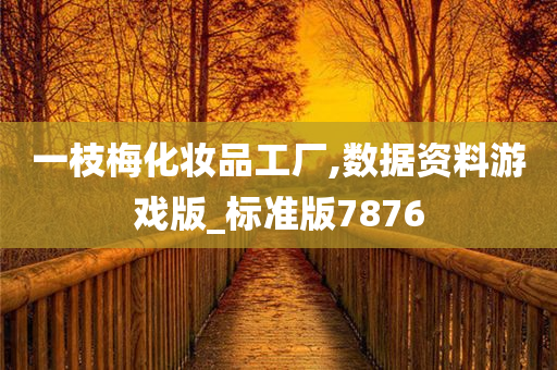 一枝梅化妆品工厂,数据资料游戏版_标准版7876