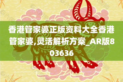 香港管家婆正版资料大全香港管家婆,灵活解析方案_AR版803636