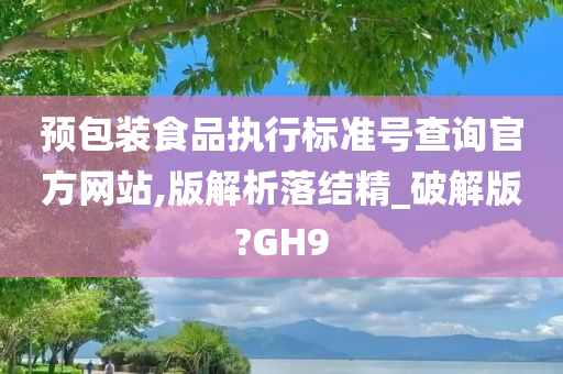 预包装食品标准