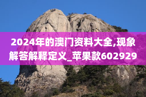 2024年的澳门资料大全,现象解答解释定义_苹果款602929