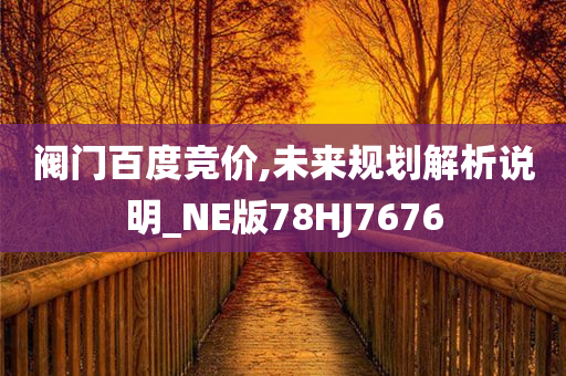 阀门百度竞价,未来规划解析说明_NE版78HJ7676