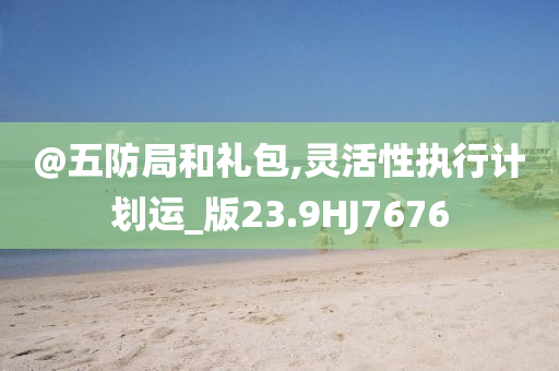 @五防局和礼包,灵活性执行计划运_版23.9HJ7676