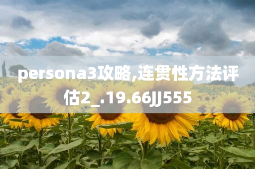 persona3攻略,连贯性方法评估2_.19.66JJ555