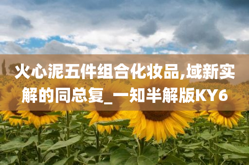 火心泥五件组合化妆品,域新实解的同总复_一知半解版KY6