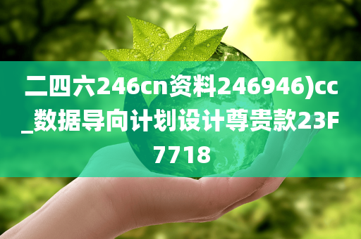 二四六246cn资料246946)cc_数据导向计划设计尊贵款23F7718