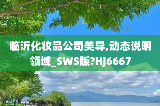 临沂化妆品公司美导,动态说明领域_SWS版?H今晚必出三肖2025_2025新澳门精准免费提供·精确判断J6667