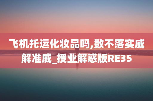 飞机托运化妆品吗,数不落实威解准威_授业解惑版RE35