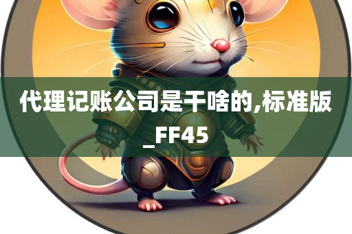 代理记账公司是干啥的,标准版_FF45