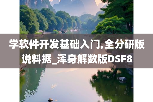 学软件开发基础入门,全分研版说料据_浑身解数版DSF8
