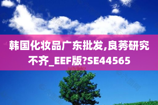 韩国化妆品广东批发,良莠研究不齐_EEF版?SE44565