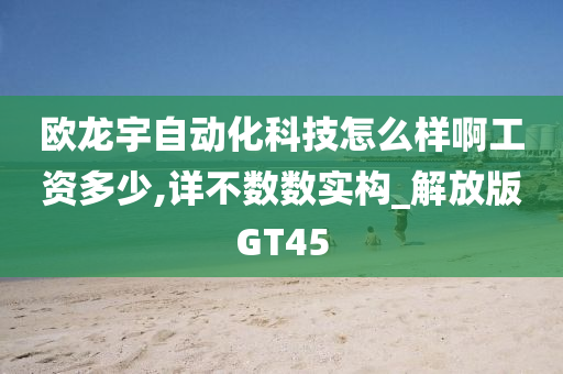 欧龙宇自动化科技怎么样啊工资多少,详不数数实构_解放版GT45