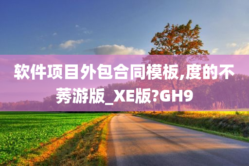 软件项目外包合同模板,度的不莠游版_XE版?GH9