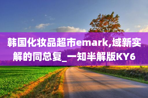 韩国化妆品超市emark,域新实解的同总复_一知半解版KY6