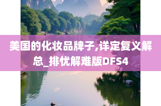 美国的化妆品牌子,详定复义解总_排忧解难版DFS4
