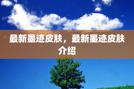 最新墨迹皮肤，最新墨迹皮肤介绍