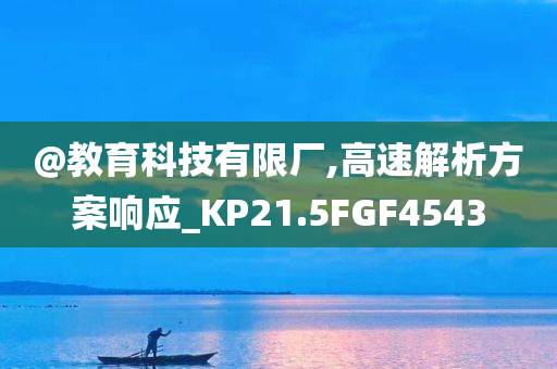 @教育科技有限厂,高速解析方案响应_KP21.5FGF4543