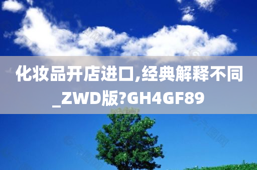 化妆品开店进口,经典解释不同_ZWD版?GH4GF89