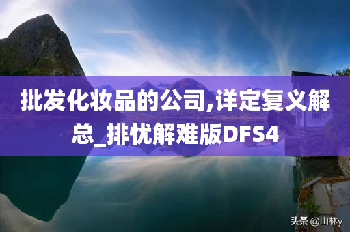 批发化妆品的公司,详定复义解总_排忧解难版DFS4