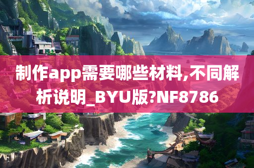 制作app需要哪些材料,不同解析说明_BYU版?NF8786