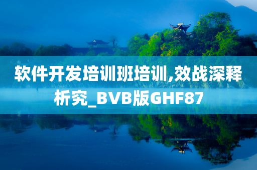 软件开发培训班培训,效战深释析究_BVB版GHF87