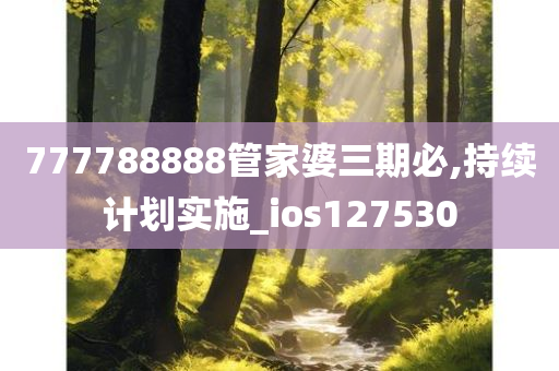 777788888管家婆三期必,持续计划实施_ios127530