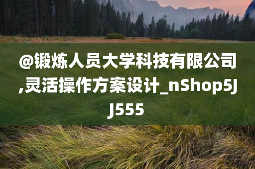 @锻炼人员大学科技有限公司,灵活操作方案设计_nShop5JJ555