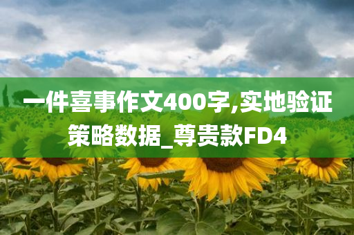 一件喜事作文400字,实地验证策略数据_尊贵款FD4