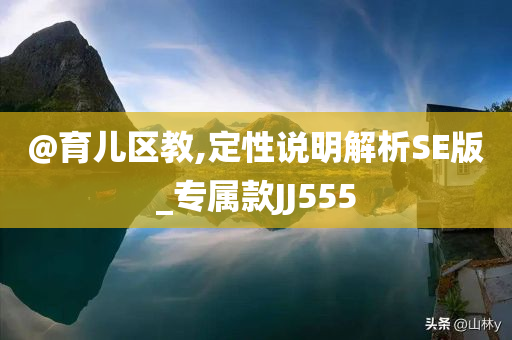 @育儿区教,定性说明解析SE版_专属款JJ555