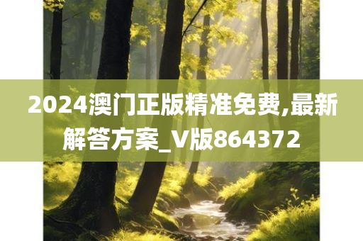 2024澳门正版精准免费,最新解答方案_V版864372