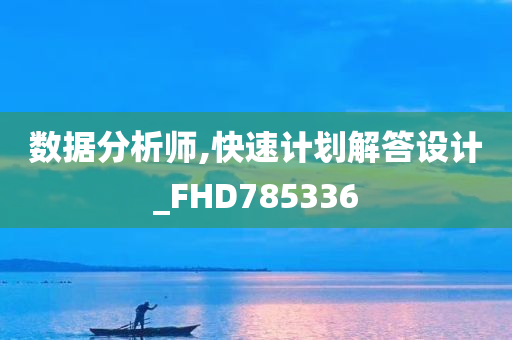 数据分析师,快速计划解答设计_FHD785336
