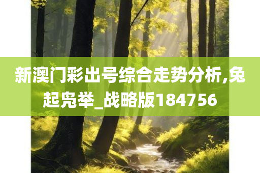 新澳门彩出号综合走势分析,兔起凫举_战略版184756
