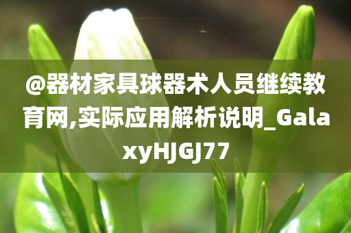 @器材家具球器术人员继续教育网,实际应用解析说明_GalaxyHJGJ77
