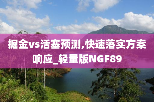 掘金vs活塞预测,快速落实方案响应_轻量版NGF89