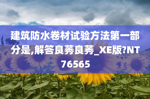 建筑防水卷材试验方法第一部分是,解答良莠良莠_XE版?NT76565