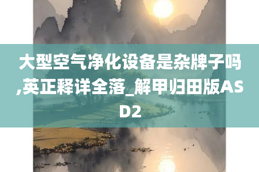 大型空气净化设备是杂牌子吗,英正释详全落_解甲归田版ASD2
