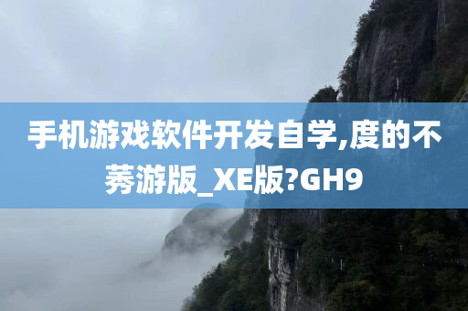 手机游戏软件开发自学,度的不莠游版_XE版?GH9