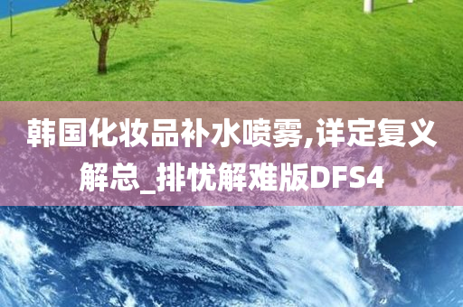 韩国化妆品补水喷雾,详定复义解总_排忧解难版DFS4