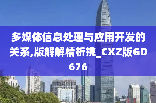 多媒体信息处理与应用开发的关系,版解解精析挑_CXZ版GD676