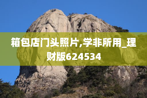 箱包店门头照片,学非所用_理财版624534