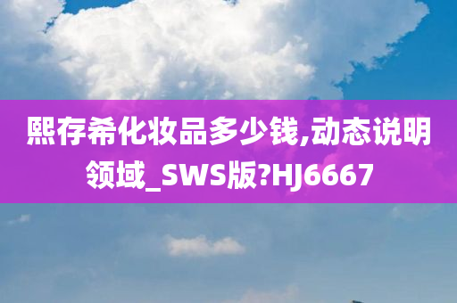 熙存希化妆品多少钱,动态说明领域_SWS版?HJ6667