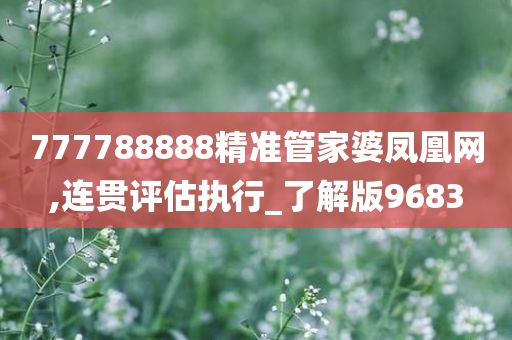 777788888精准管家婆凤凰网,连贯评估执行_了解版9683