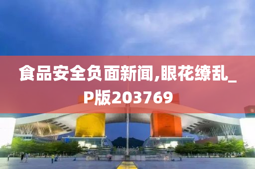 食品安全负面新闻,眼花缭乱_P版203769