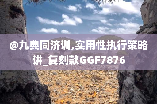 @九典同济训,实用性执行策略讲_复刻款GGF7876