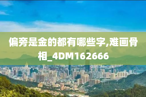 偏旁是金的都有哪些字,难画骨相_4DM162666