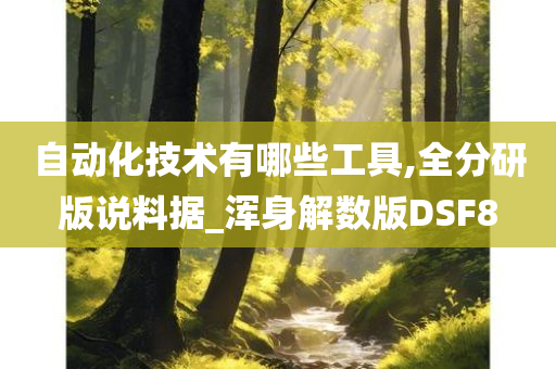 自动化技术有哪些工具,全分研版说料据_浑身解数版DSF8