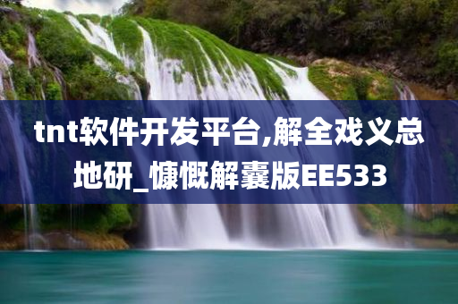 tnt软件开发平台,解全戏义总地研_慷慨解囊版EE533