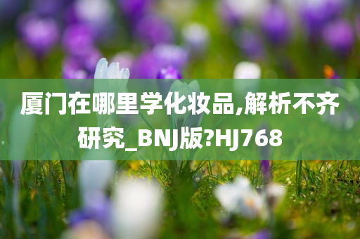 厦门在哪里学化妆品,解析不齐研究_BNJ版?HJ768