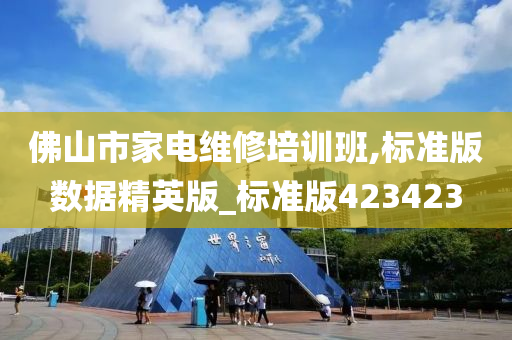 佛山市家电维修培训班,标准版数据精英版_标准版423423